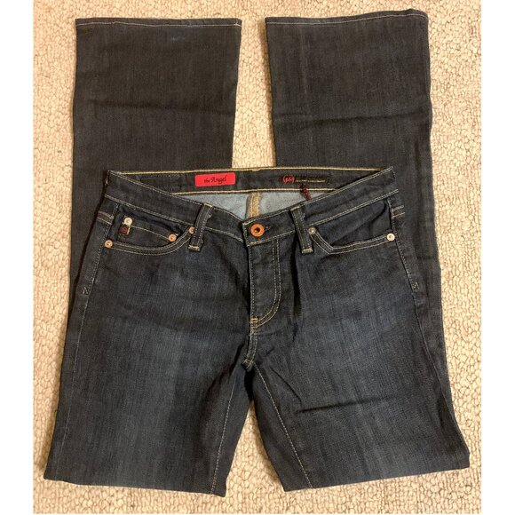 AG Adriano Goldschmied The Angel Bootcut Dark Wash Women's Denim Jeans Size 26R - Picture 2 of 11
